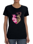 Deer Heart T-shirt -SmartPrintsInk Designs