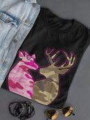 Deer Heart T-shirt -SmartPrintsInk Designs