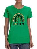 Lucky Rainbow T-shirt -SmartPrintsInk Designs