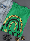 Lucky Rainbow T-shirt -SmartPrintsInk Designs