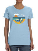 A Car In The Beach T-shirt -SmartPrintsInk Designs