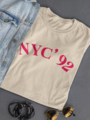 Nyc' 92 T-shirt -SmartPrintsInk Designs
