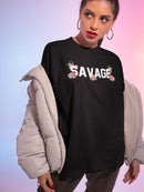 Floral Savage T-shirt -SmartPrintsInk Designs