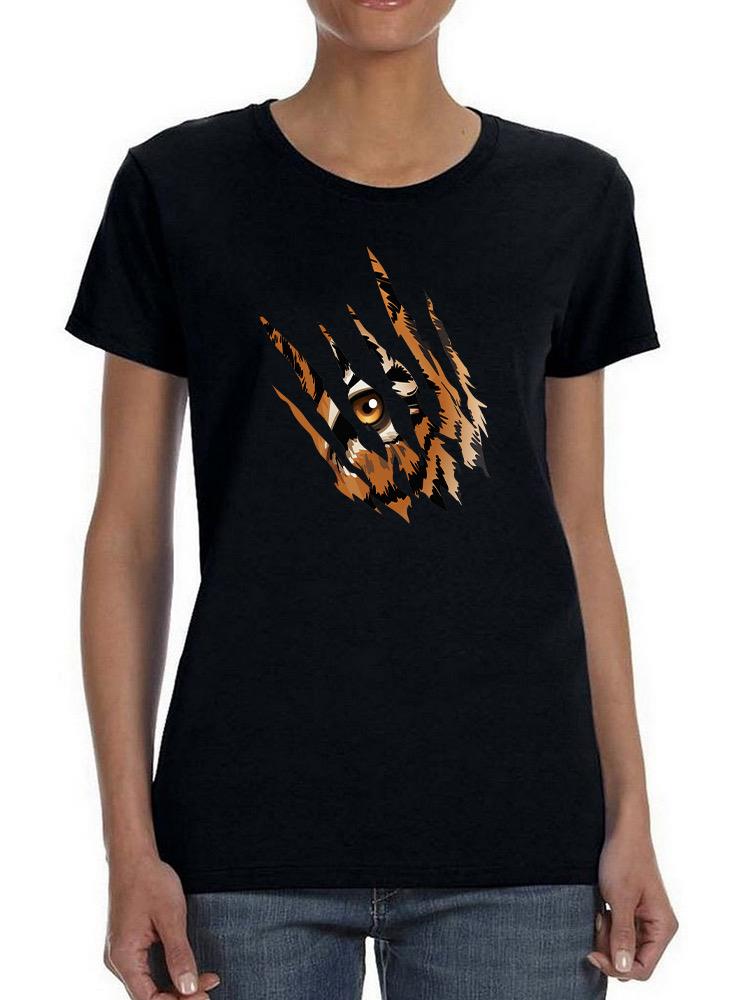 Tiger Claw Marks T-shirt -SmartPrintsInk Designs