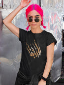 Tiger Claw Marks T-shirt -SmartPrintsInk Designs