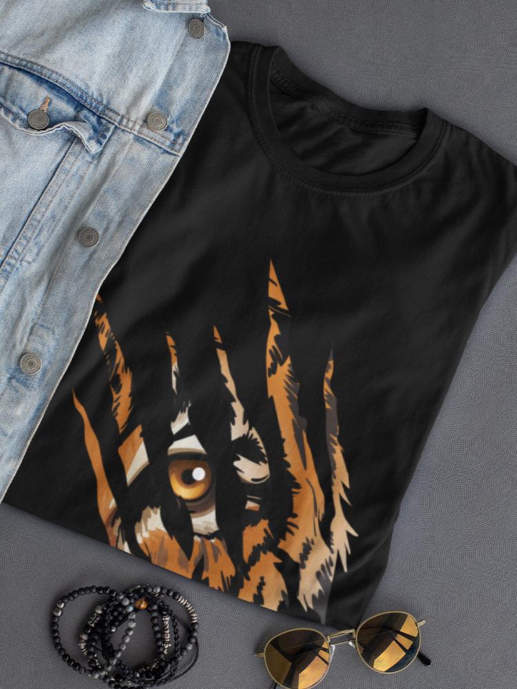 Tiger Claw Marks T-shirt -SmartPrintsInk Designs
