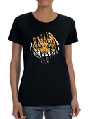 Fierce Tiger T-shirt -SmartPrintsInk Designs