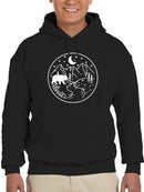 Bear In Landscape Hoodie -SmartPrintsInk Designs