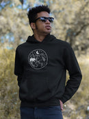 Bear In Landscape Hoodie -SmartPrintsInk Designs