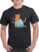 Samurai Kitten T-shirt -SmartPrintsInk Designs