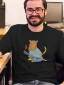 Samurai Kitten T-shirt -SmartPrintsInk Designs
