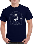 Vitruvian Rock Man. T-shirt -SmartPrintsInk Designs