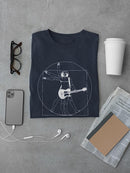 Vitruvian Rock Man. T-shirt -SmartPrintsInk Designs