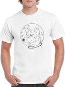 Astro Dog. T-shirt -SmartPrintsInk Designs