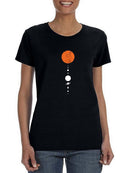 The Solar System Shaped T-shirt -SmartPrintsInk Designs