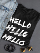 Hello Titles Shaped T-shirt -SmartPrintsInk Designs