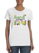 It's Mardi Gras Y'all Shaped T-shirt -SmartPrintsInk Designs