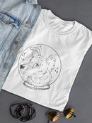 Astronaut Dog Shaped T-shirt -SmartPrintsInk Designs