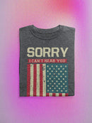 Can't Hear You Over My Freedom T-shirt -SmartPrintsInk Designs