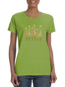 Giraffe Group T-shirt -SmartPrintsInk Designs
