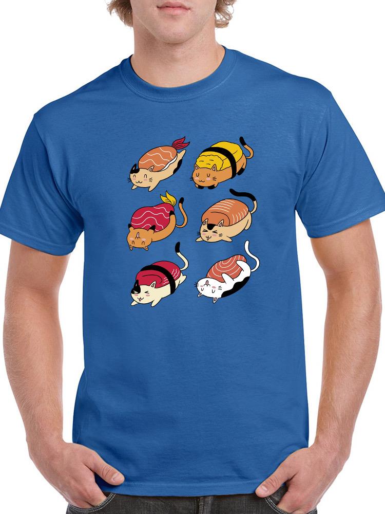 Sushi Cats T-shirt -SmartPrintsInk Designs