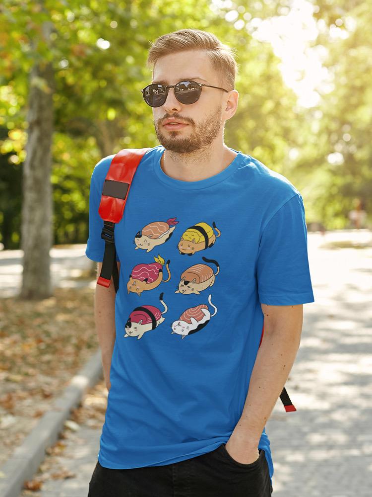 Sushi Cats T-shirt -SmartPrintsInk Designs