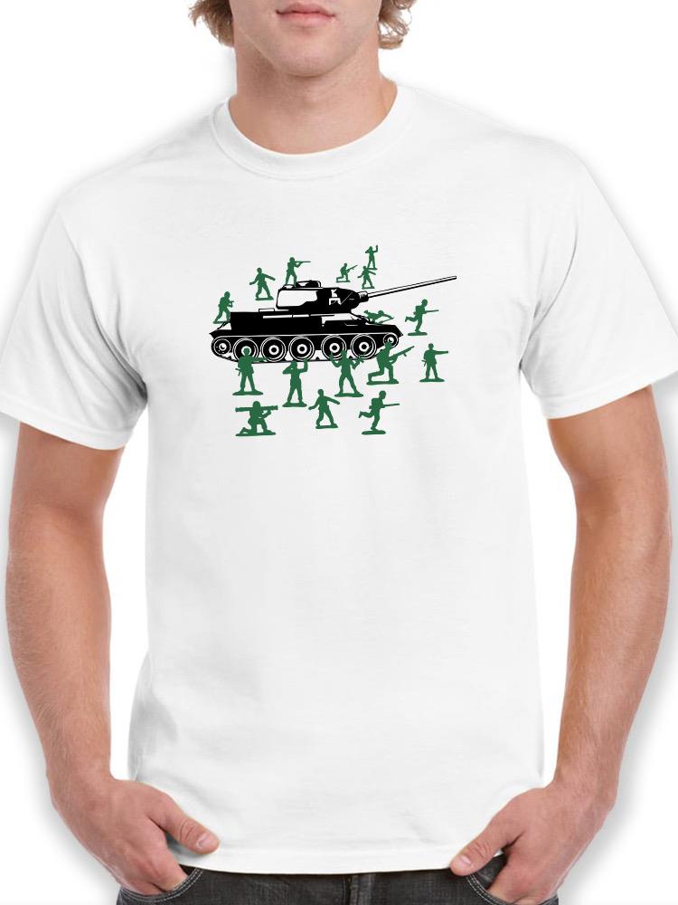Tank With Toy Soldiers T-shirt -SmartPrintsInk Designs