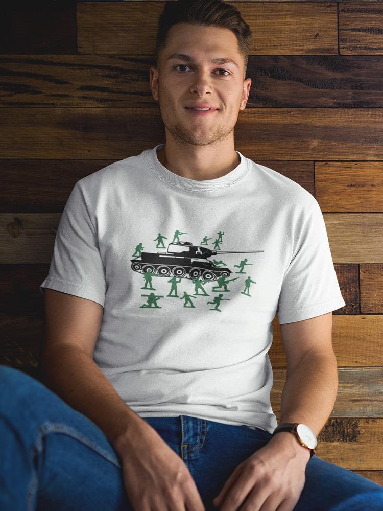 Tank With Toy Soldiers T-shirt -SmartPrintsInk Designs