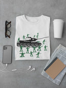 Tank With Toy Soldiers T-shirt -SmartPrintsInk Designs