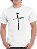 Nail Cross T-shirt -SmartPrintsInk Designs