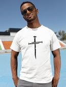 Nail Cross T-shirt -SmartPrintsInk Designs