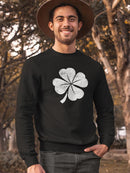 Four Leaf Clover Sweatshirt -SmartPrintsInk Designs