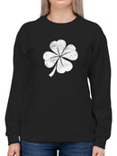 Four Leaf Clover Sweatshirt -SmartPrintsInk Designs
