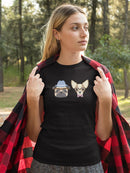 Elegant Dogs Shaped T-shirt -SmartPrintsInk Designs