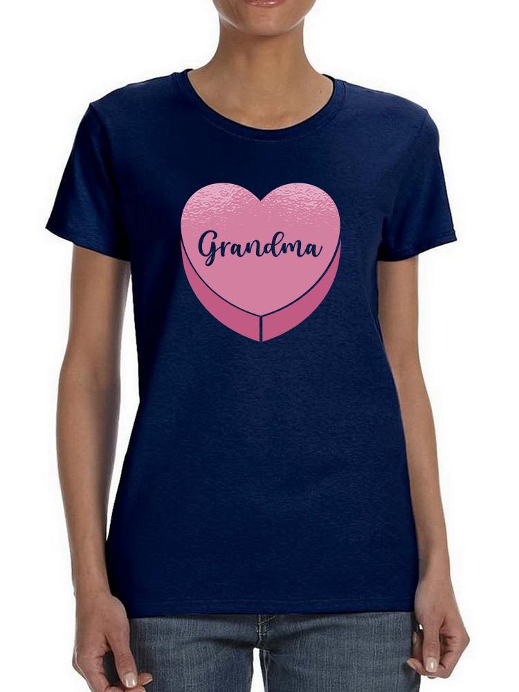 Grandma Love Shaped T-shirt -SmartPrintsInk Designs