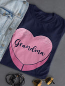 Grandma Love Shaped T-shirt -SmartPrintsInk Designs