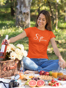 Sip Happens Shaped T-shirt -SmartPrintsInk Designs