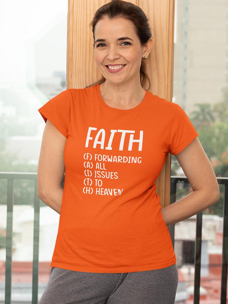 Faith Intials Shaped T-shirt -SmartPrintsInk Designs