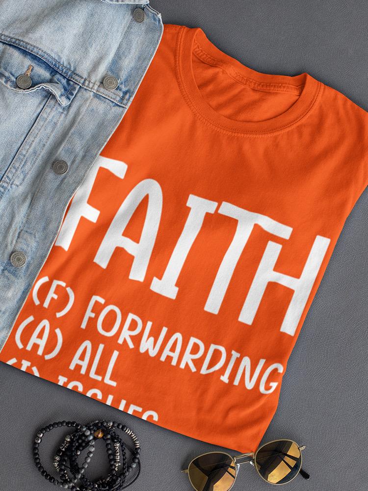 Faith Intials Shaped T-shirt -SmartPrintsInk Designs