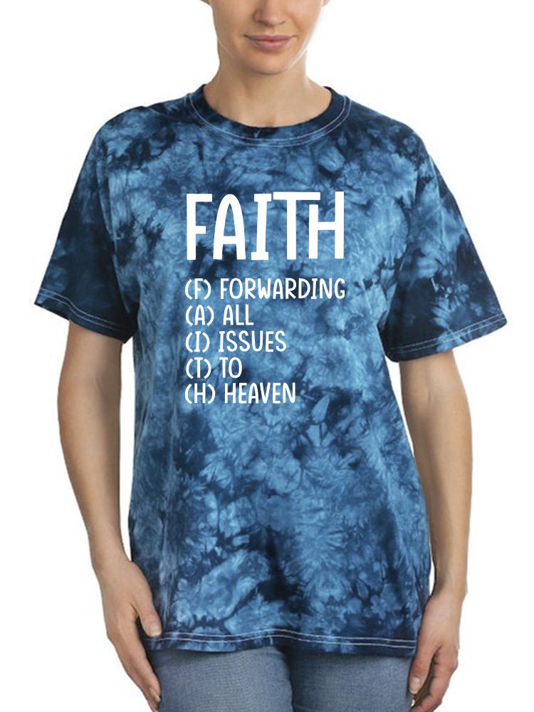 Faith Intials Tie Dye Tee -SmartPrintsInk Designs