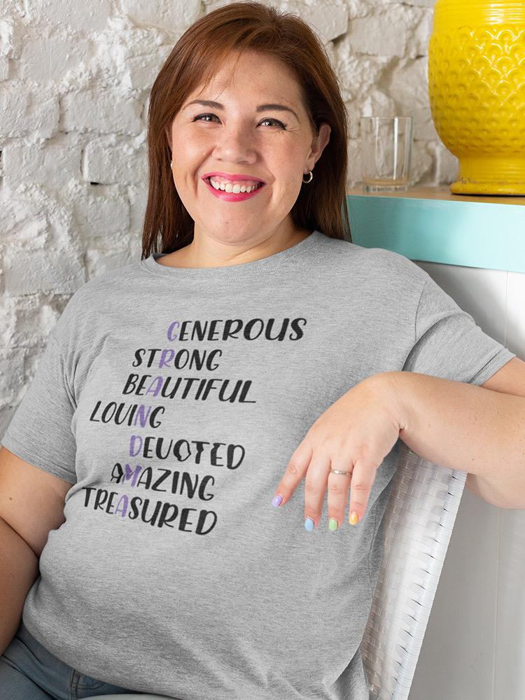 Grandma Traits Shaped T-shirt -SmartPrintsInk Designs