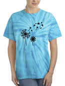 Fading Dandelion Tie Dye Tee -SmartPrintsInk Designs