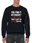 I Find It Funny Sweatshirt -SmartPrintsInk Designs