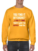 I Find It Funny Sweatshirt -SmartPrintsInk Designs