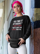 I Find It Funny Sweatshirt -SmartPrintsInk Designs