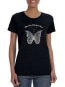 Never Stop Believing In Hope Shaped T-shirt -SmartPrintsInk Designs