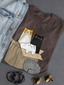 Kittens In A Box T-shirt -SmartPrintsInk Designs