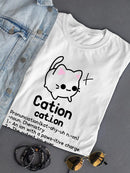 Cation Shaped T-shirt -SmartPrintsInk Designs