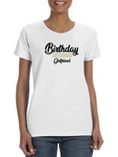 Birthday Entourage Girlfriend Shaped T-shirt -SmartPrintsInk Designs