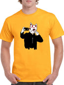 Cat Mask Selfie T-shirt -SmartPrintsInk Designs